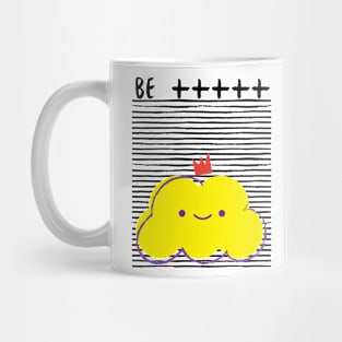 Be Positive Yellow Cloud Mug